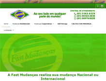 Tablet Screenshot of fastmudancas.com.br